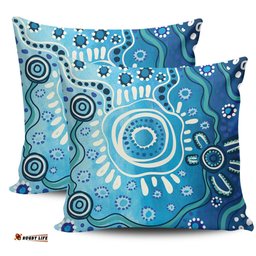 Australia Traditional Aboriginal Dot Art Pillow