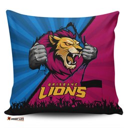 Brisbane Lions Breaking Through Fan Design Pillow