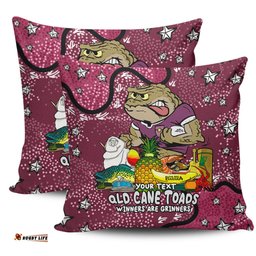Queensland Cane Toads Custom Australian Big Things Pillow