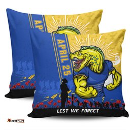 Parramatta Eels Anzac Day Lest We Forget Strong Fighting Spirit Pillow