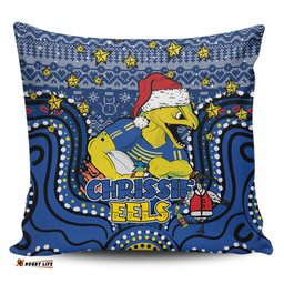 Parramatta Eels Christmas Custom Christmas Knit Patterns Vintage Jersey Ugly Pillow