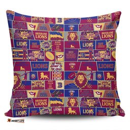 Brisbane Lions Legacy Of The Pride Comic Style Pillow