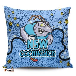 New South Wales Cockroaches Custom Team With Dot And Star Patterns For Tough Fan Pillow