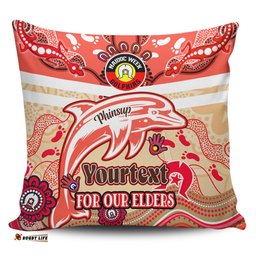 Redcliffe Dolphins Naidoc Week Custom For Our Elders Home Jersey Pillow