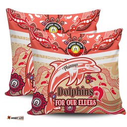 Redcliffe Dolphins Naidoc Week Custom For Our Elders Home Jersey Pillow
