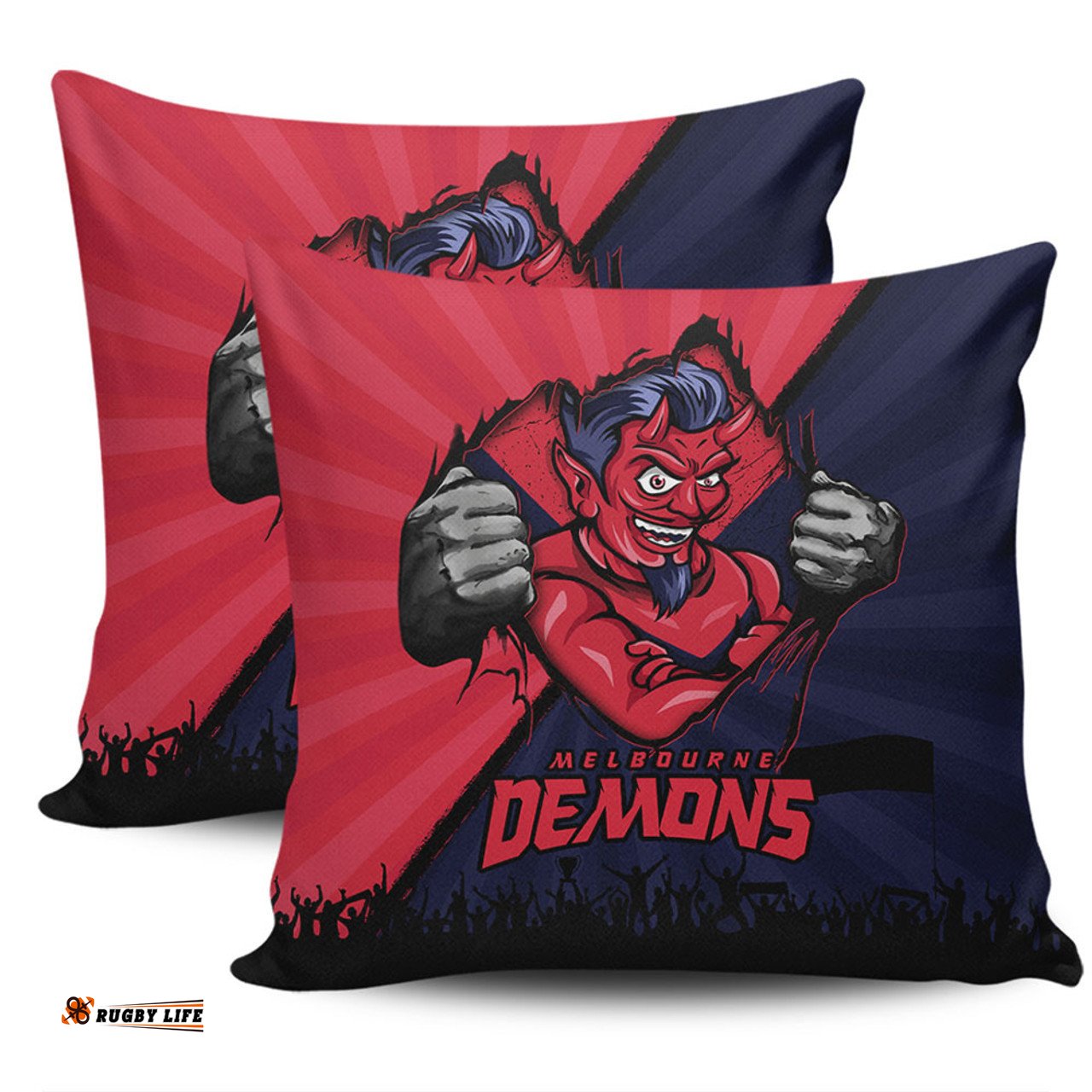 Melbourne Breaking Through Fan Design Pillow