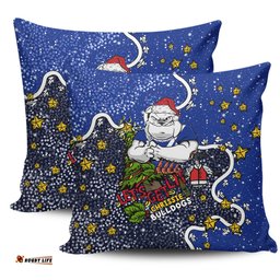 Cronulla Sutherland Sharks Christmas Custom Let's Get Lit Chrisse Pressie Pillow