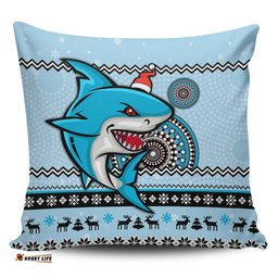 Cronulla Sutherland Sharks Australia Ugly Xmas With Aboriginal Patterns For Die Hard Fans Pillow