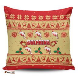 Redcliffe Dolphins Christmas Redcliffe Dolphins Dolphins Special Ugly Christmas Pillow