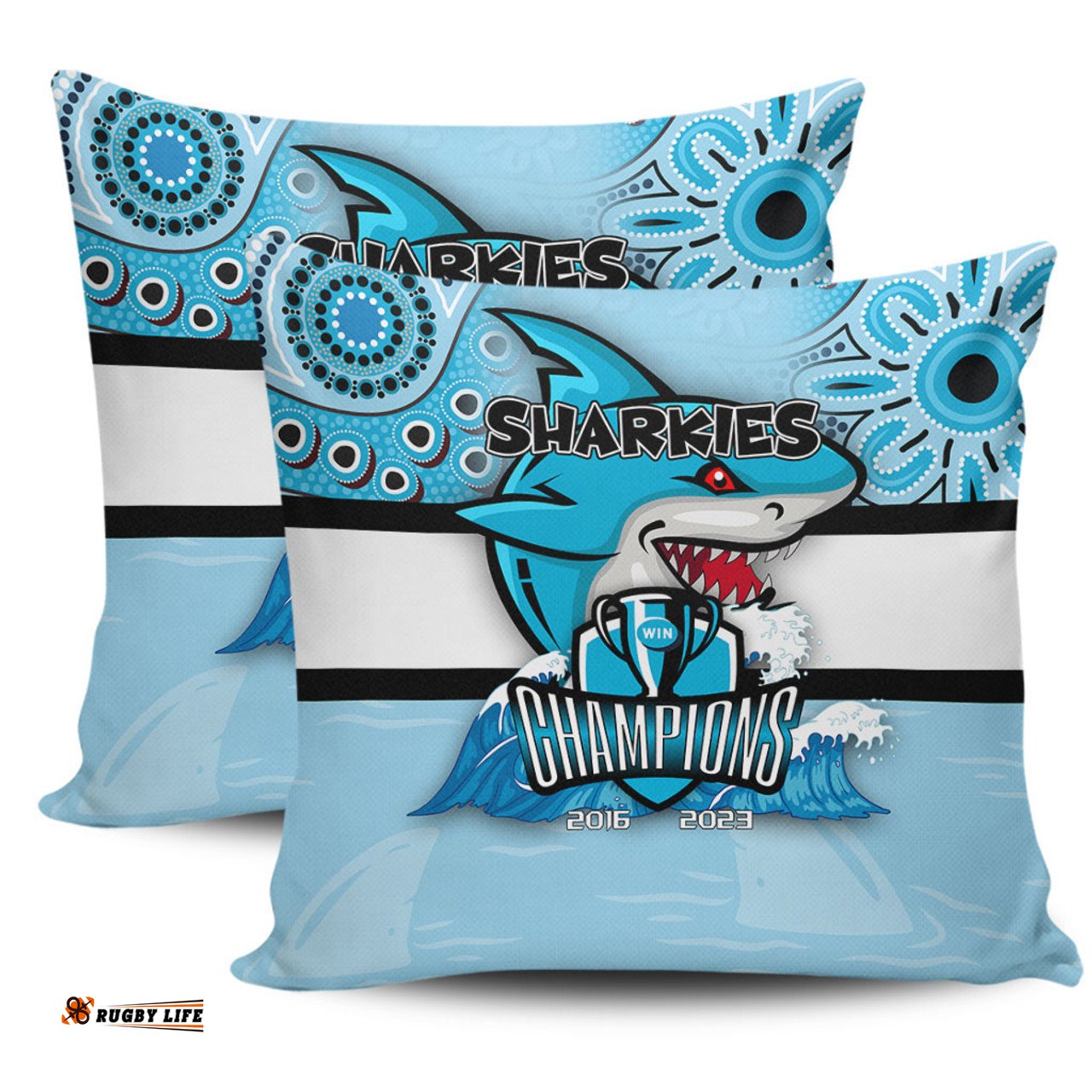 Cronulla Sutherland Sharks Talent Win Games But Teamwork And Intelligence Win Championships With Aboriginal Style Pillow