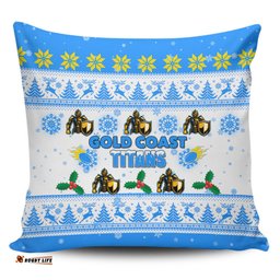 Gold Coast Titans Christmas Gold Coast Titans Special Ugly Christmas Pillow
