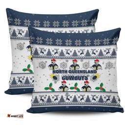 North Queensland Cowboys Christmas North Queensland Cowboys Special Ugly Christmas Pillow