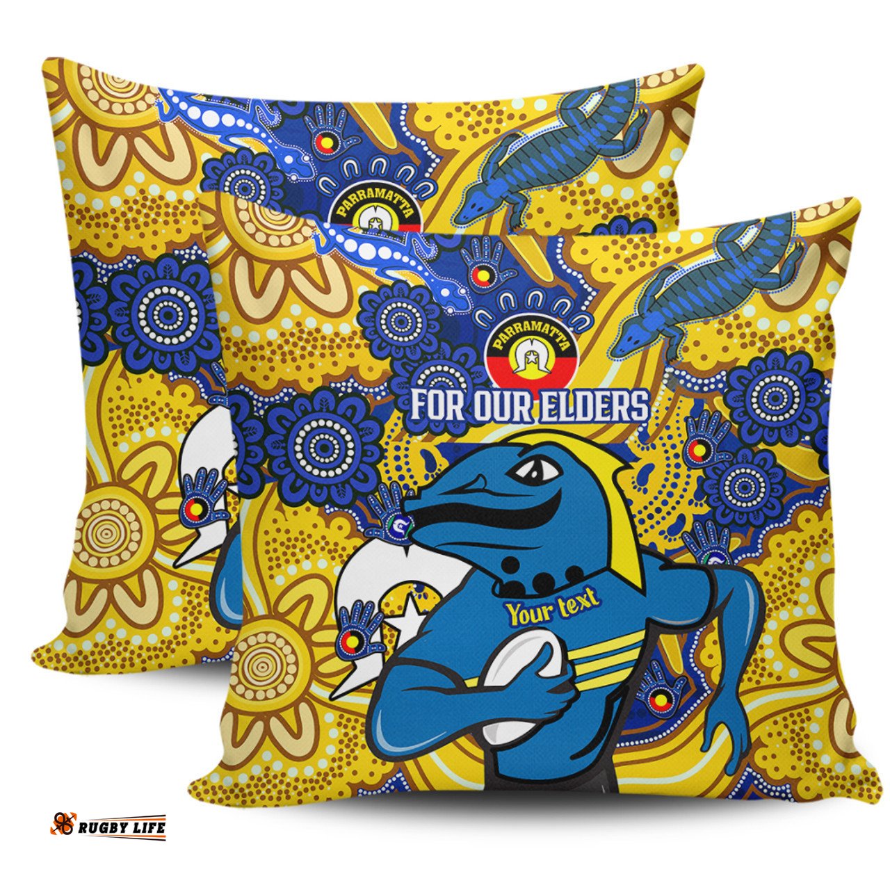 Parramatta Eels Naidoc Week Custom For Our Elders Home Jersey Pillow