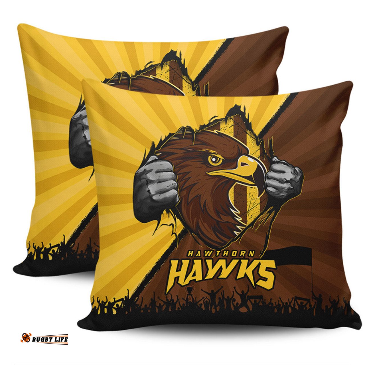 Hawthorn Breaking Through Fan Design Pillow