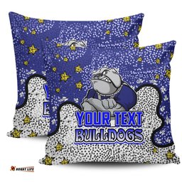 Canterbury Bankstown Bulldogs Custom Team With Dot And Star Patterns For Tough Fan Pillow
