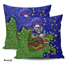 New Zealand Warriors Christmas Custom Let's Get Lit Chrisse Pressie Pillow