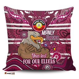 Manly Warringah Sea Eagles Custom For Our Elders Home Jersey Pillow