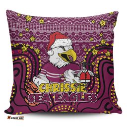 Manly Warringah Sea Eagles Christmas Custom Christmas Knit Patterns Vintage Jersey Ugly Pillow