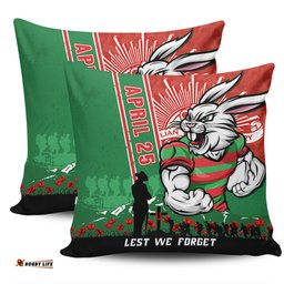 South Sydney Rabbitohs Anzac Day Lest We Forget Strong Fighting Spirit Pillow