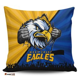 West Coast Eagles Breaking Through Fan Design Pillow