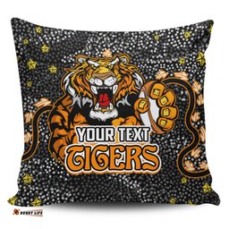 Wests Tigers Custom Team With Dot And Star Patterns For Tough Fan Pillow