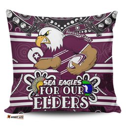 Manly Warringah Sea Eagles Custom Manly Warringah Sea Eagles For Our Elders Pillow