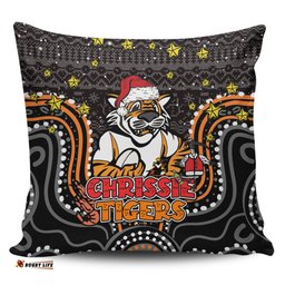 Wests Tigers Christmas Custom Christmas Knit Patterns Vintage Jersey Ugly Pillow
