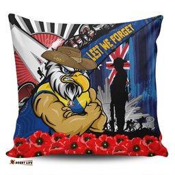 West Coast Eagles Anzac Day Honor United In Spirit Pillow