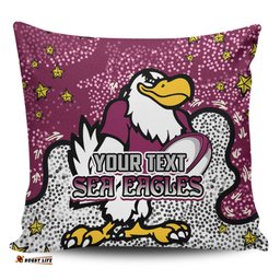 Sydney Roosters Custom Team With Dot And Star Patterns For Tough Fan Pillow