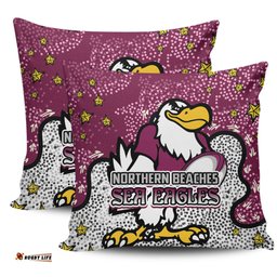 Sydney Roosters Custom Team With Dot And Star Patterns For Tough Fan Pillow