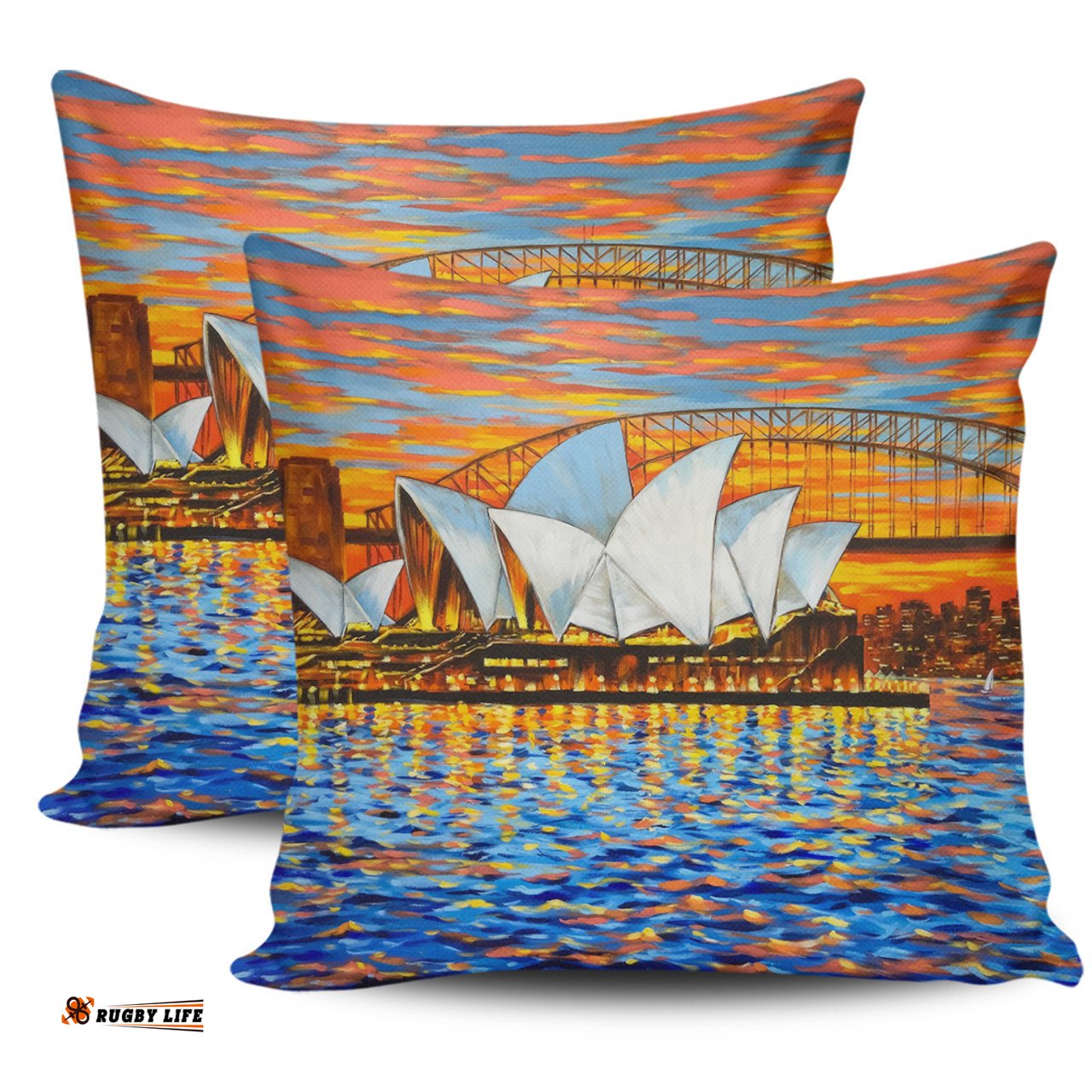 Sydney Travelling Sydney Opera House Oil Painting Art Pillow