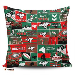 South Sydney Rabbitohs Team Of Us Die Hard Fan Supporters Comic Style Pillow