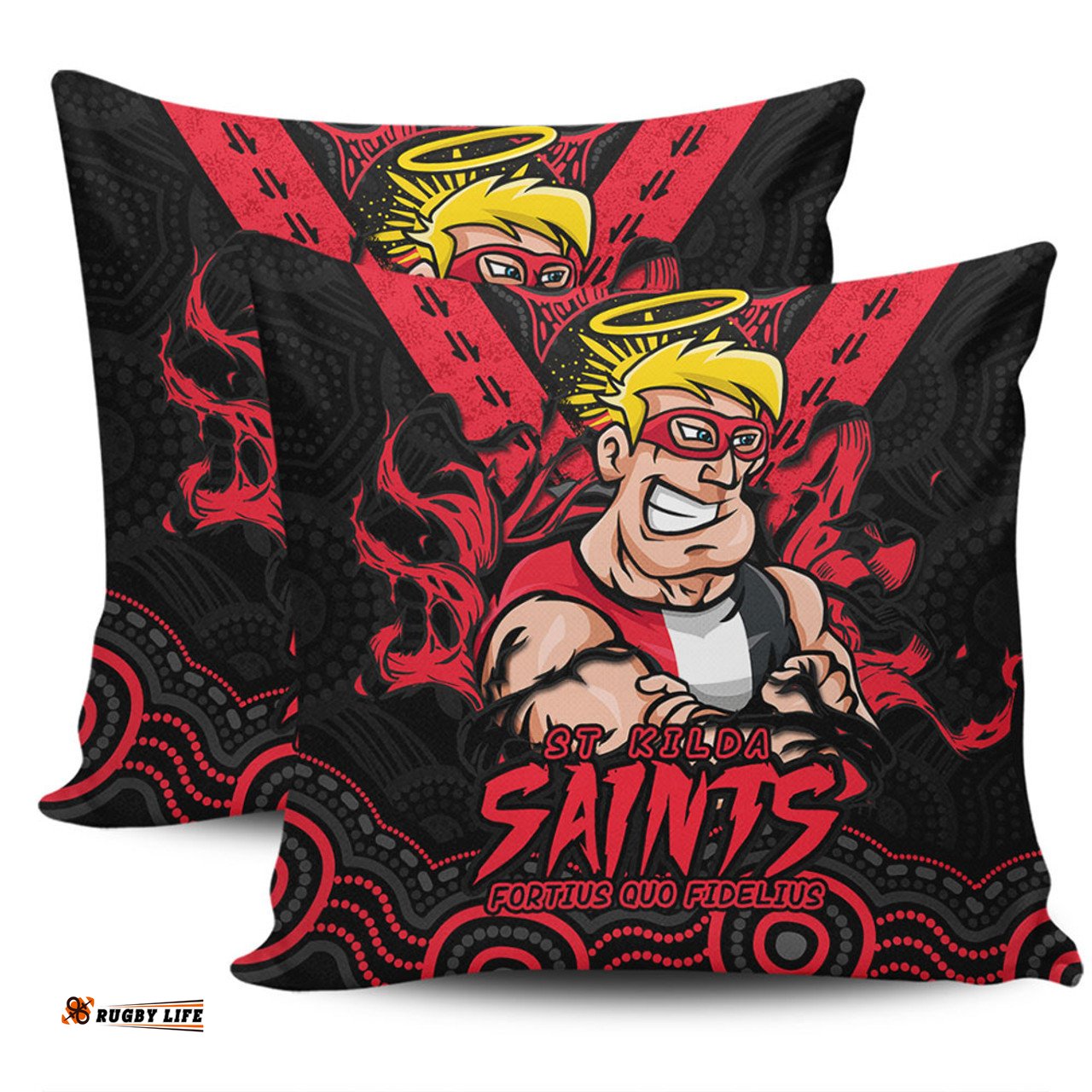St Kilda Ripped Legacy Of The Game Pillow