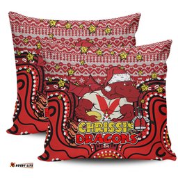 St. George Illawarra Dragons Christmas Custom Christmas Knit Patterns Vintage Jersey Ugly Pillow
