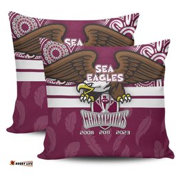 Manly Warringah Sea Eagles Talent Win Games But Teamwork And Intelligence Win Championships With Aboriginal Style Pillow