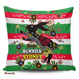 South Sydney Rabbitohs Custom For Our Elders Aboriginal Inspired Pillow