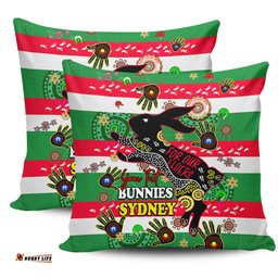 South Sydney Rabbitohs Custom For Our Elders Aboriginal Inspired Pillow