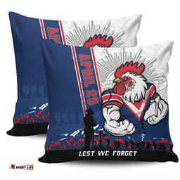 Sydney Roosters Anzac Day Lest We Forget Strong Fighting Spirit Pillow