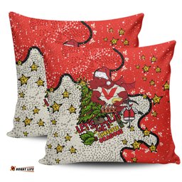 St. George Illawarra Dragons Christmas Custom Let's Get Lit Chrisse Pressie Pillow