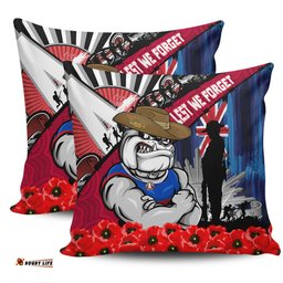Western Bulldogs Anzac Day Honor United In Spirit Pillow