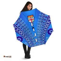 Fiji Drua All Over Print Umbrellas Tapa A31