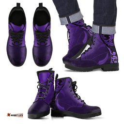 Silver Fern New Zealand Boots Purple H55