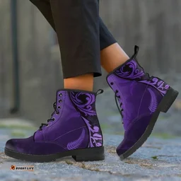Silver Fern New Zealand Boots Purple H55