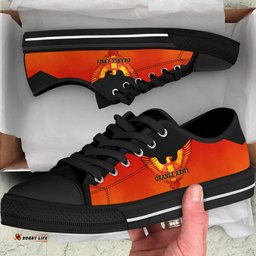 Orange Army Low Top Shoe Cricket Sporty Style A31