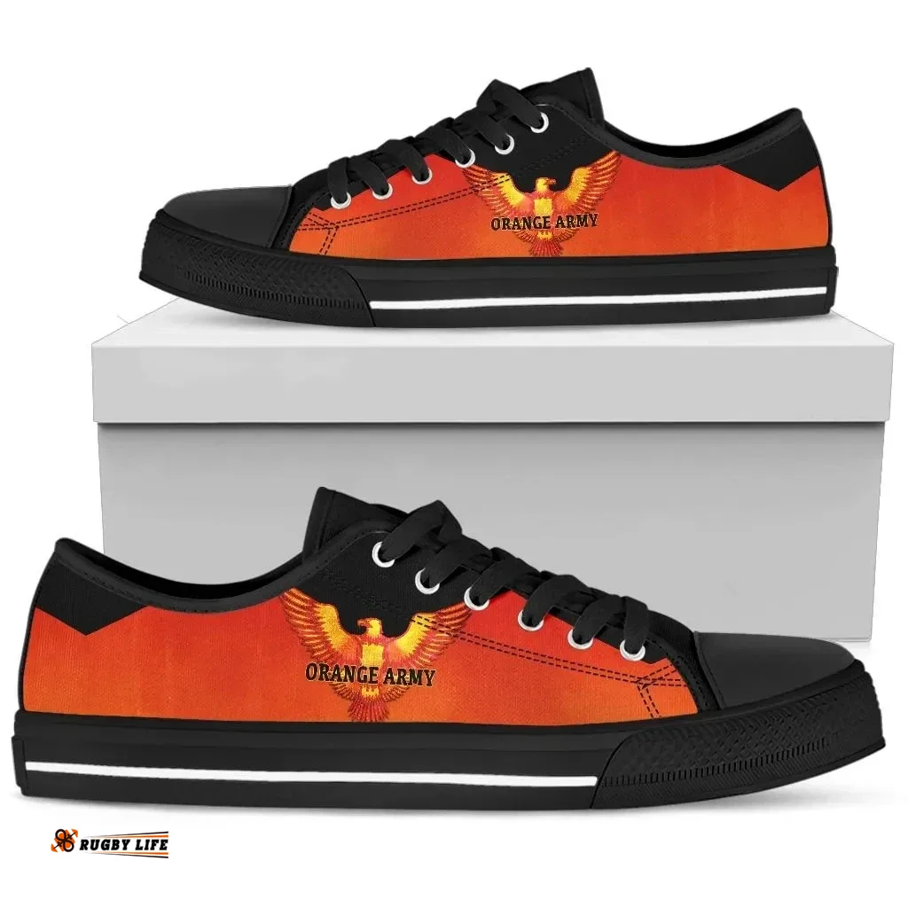 Orange Army Low Top Shoe Cricket Sporty Style A31