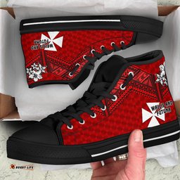 Wallis and Futuna Rugby High Top Shoe Sporty Vibes A31