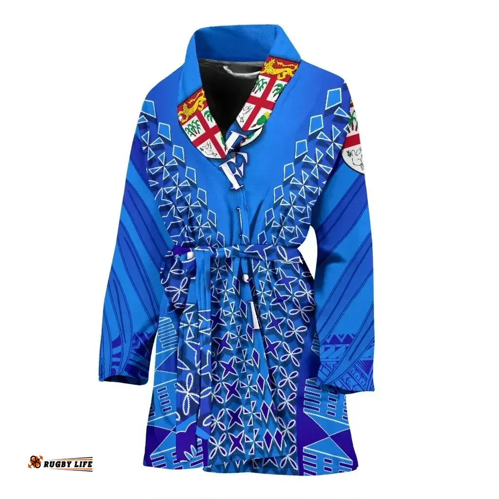 Fiji Drua Women Bath Robe Tapa A31