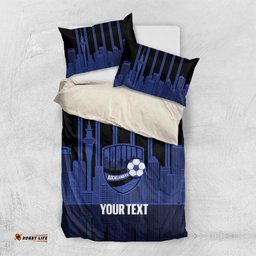 New Zealand Auckland Football Custom Bedding Set Go City of Sails Est 2025 LT14