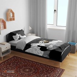 New Zealand South Island Football Custom Bedding Set Aoraki Mount Cook With Kiwi Maori Pattern LT14