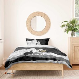 New Zealand South Island Football Custom Bedding Set Aoraki Mount Cook With Kiwi Maori Pattern LT14